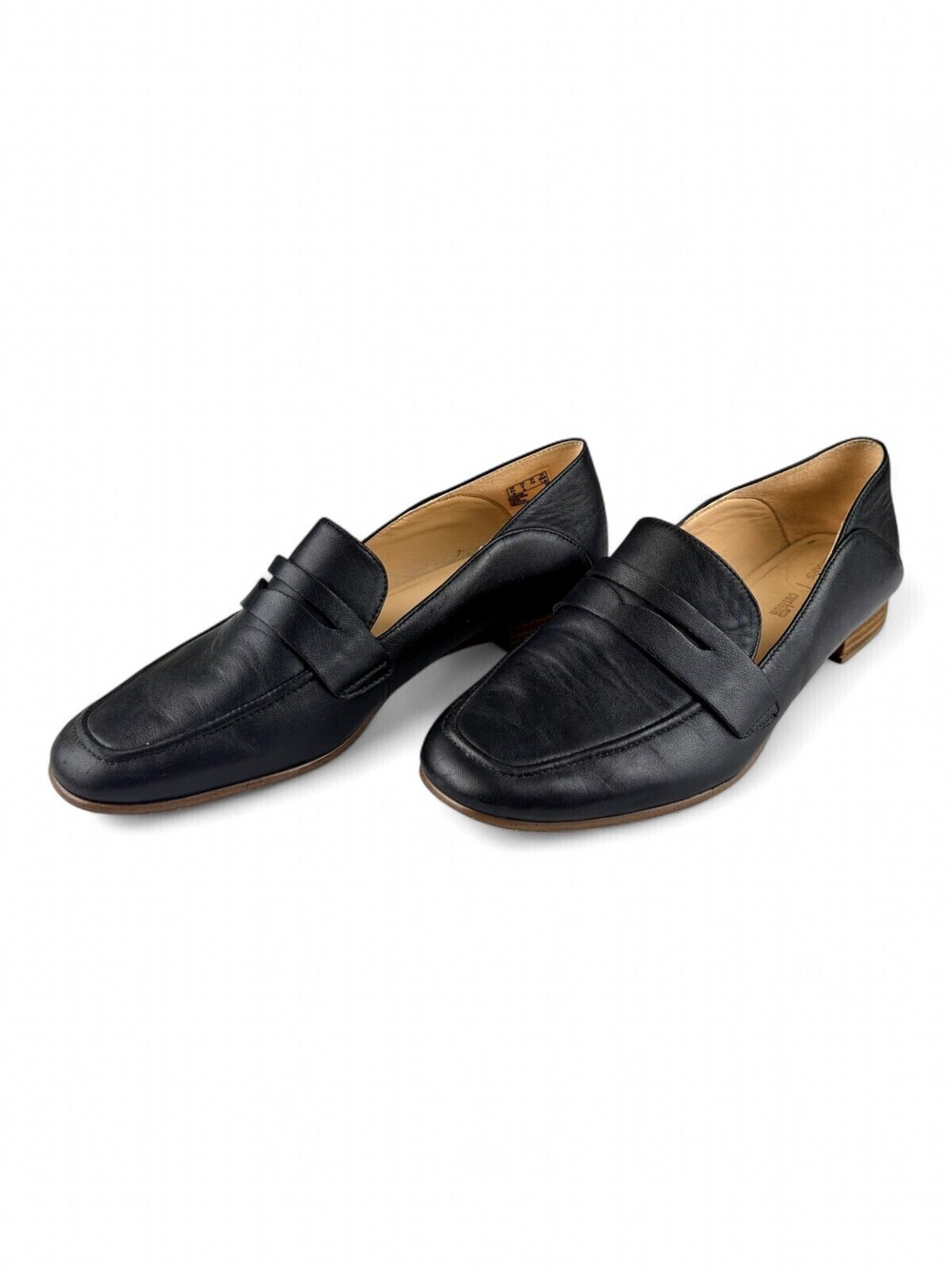 Clarks Women's Black Leather Penny Loafers Size 9